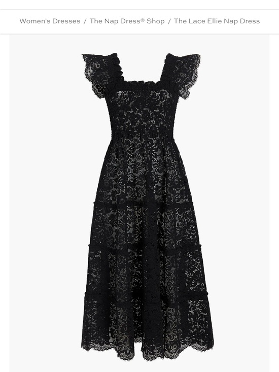Hill House Dresses & Skirts - The Lace Ellie Nap Dress 2022 - Black